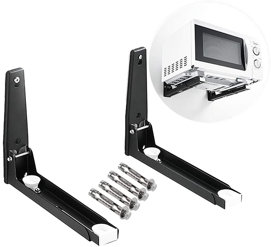 L-förmige teleskopische Mikrowelle Oven Brackets Wall Mounted Microwave Oven Stand